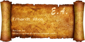 Erhardt Atos névjegykártya